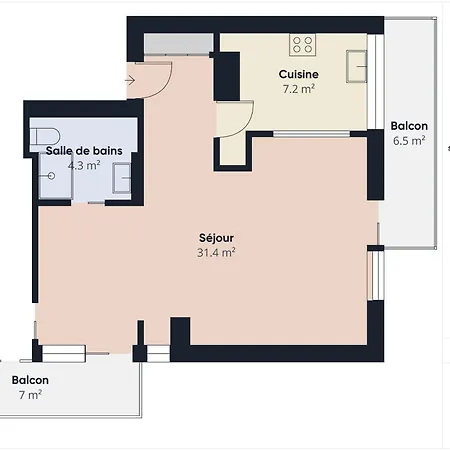 A 350m De La Plage, Pour 2 - Balcon Apartment La Baule-Escoublac